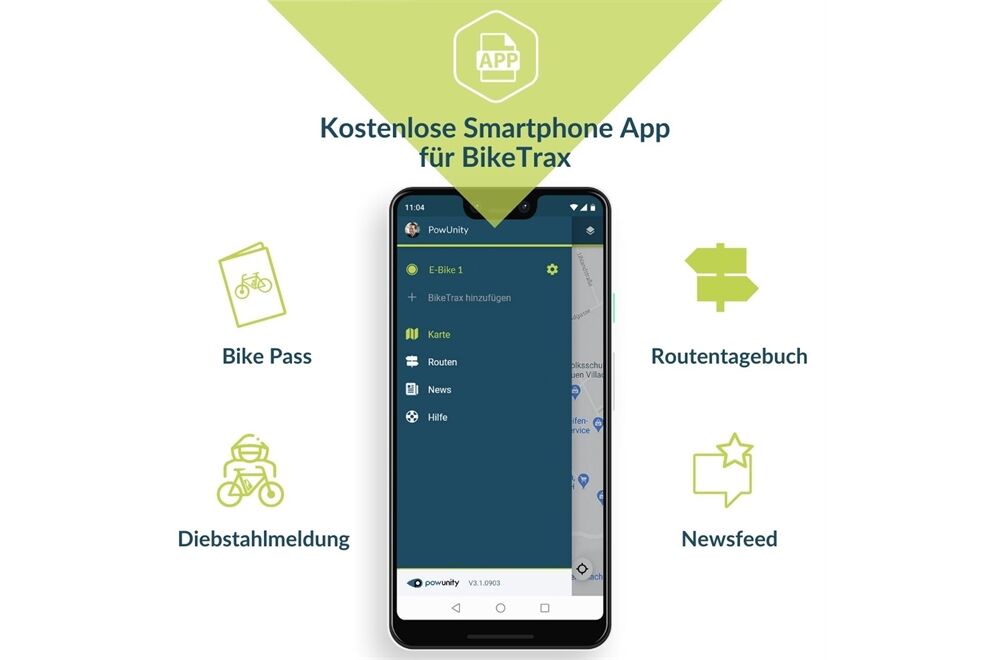 PowUnity BikeTrax für Smart System