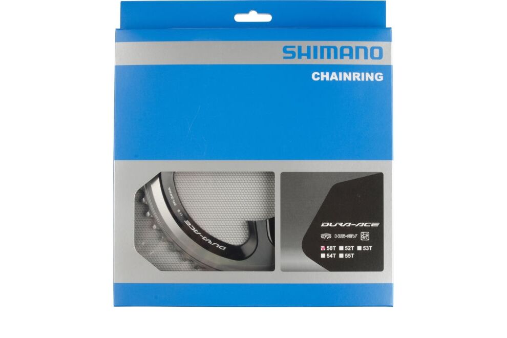 Shimano Kettenblatt DURA-ACE FC-9000 50 Zähne Silber/Schwa