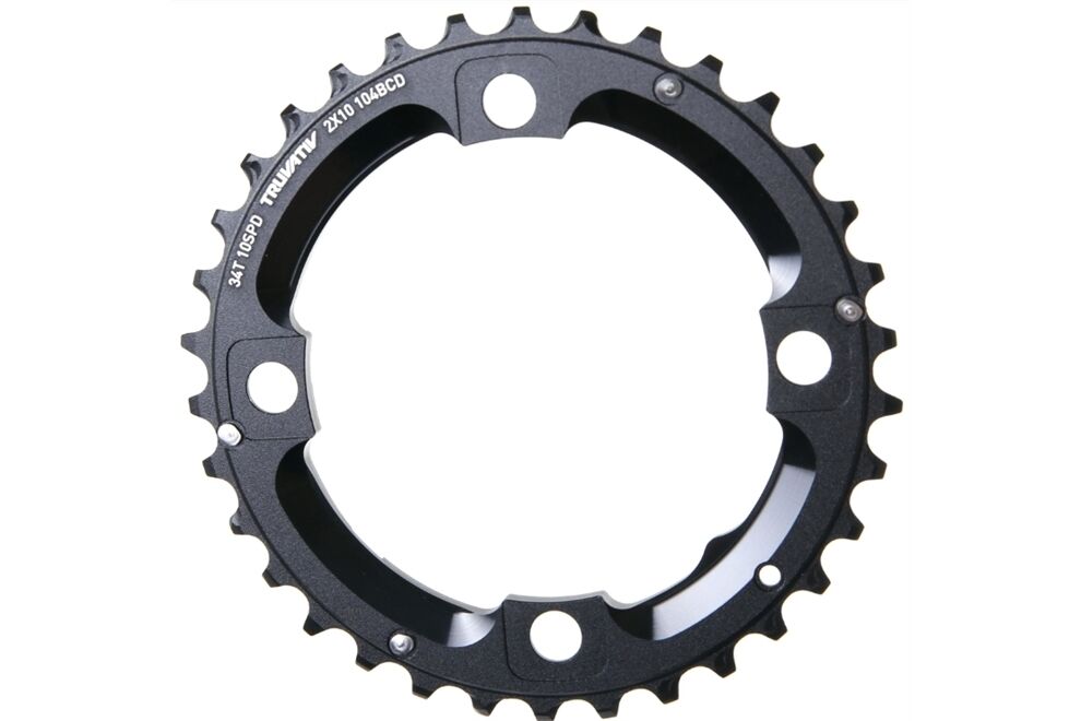 SRAM Kettenblatt 34 Z. 2X10 LK 104 SCHWARZ LONG PIN